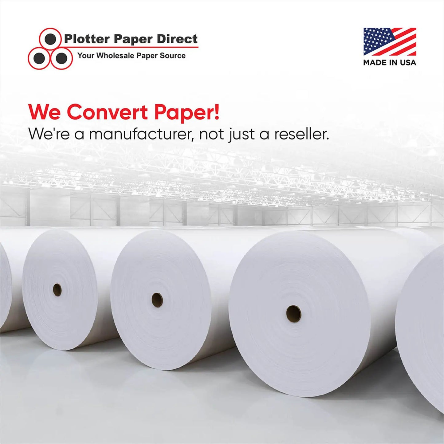 (4) 36'' x 150' Rolls - 24# Coated Bond - 2'' Core