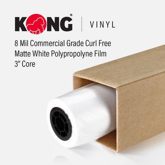 (1) 50'' X 100' Roll - Self Adhesive Poly Pro Matte - 2'' Core