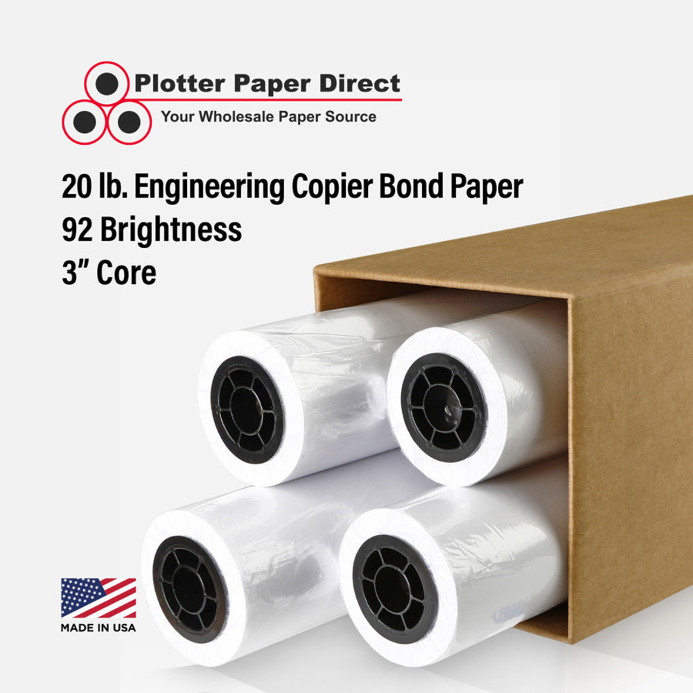 (4) 11'' x 500' Rolls - 20# Engineering Bond - 3'' Core