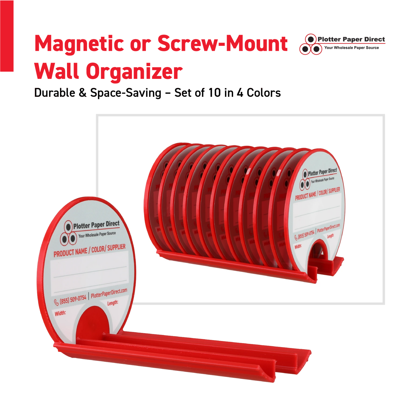 3" Core Rewritable Black Lid for Media Rolls