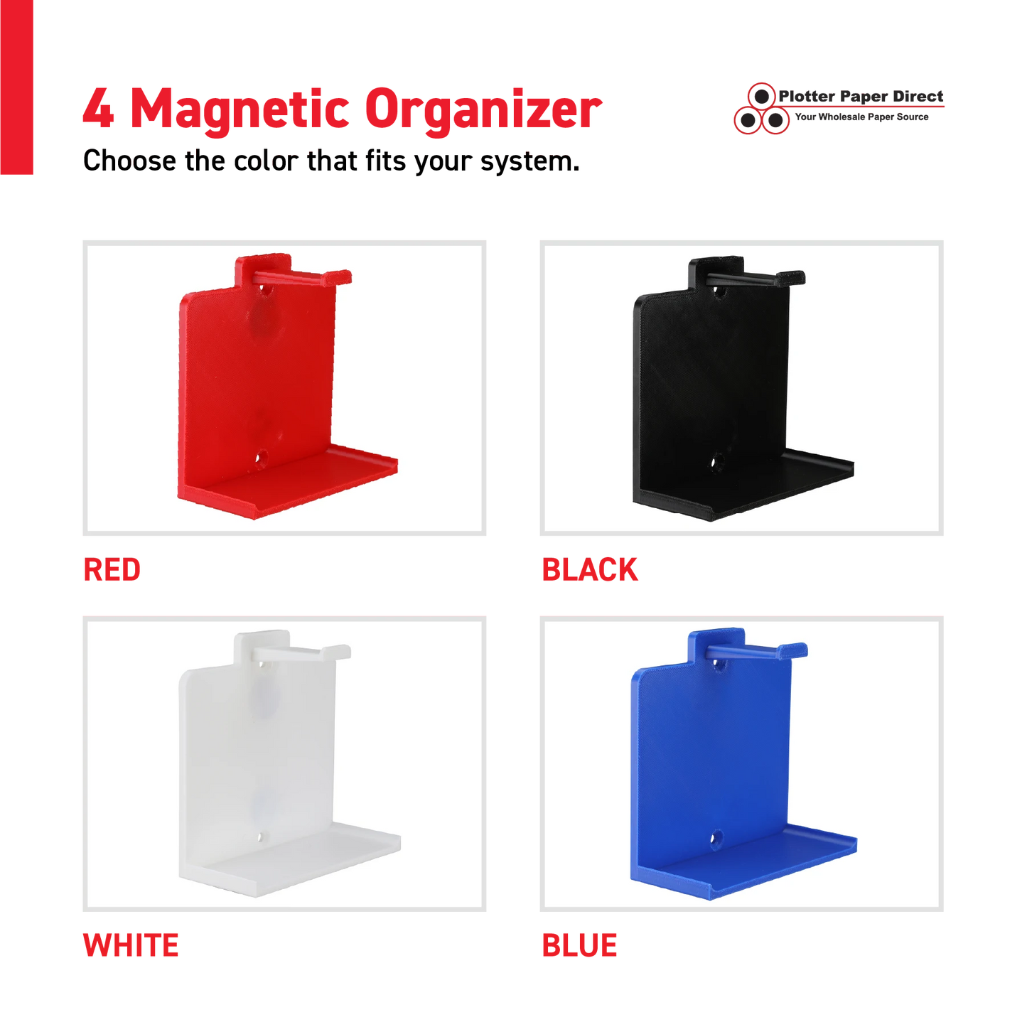 Blue MediaCards Hook Organizer, Store up to 10 MediaCards