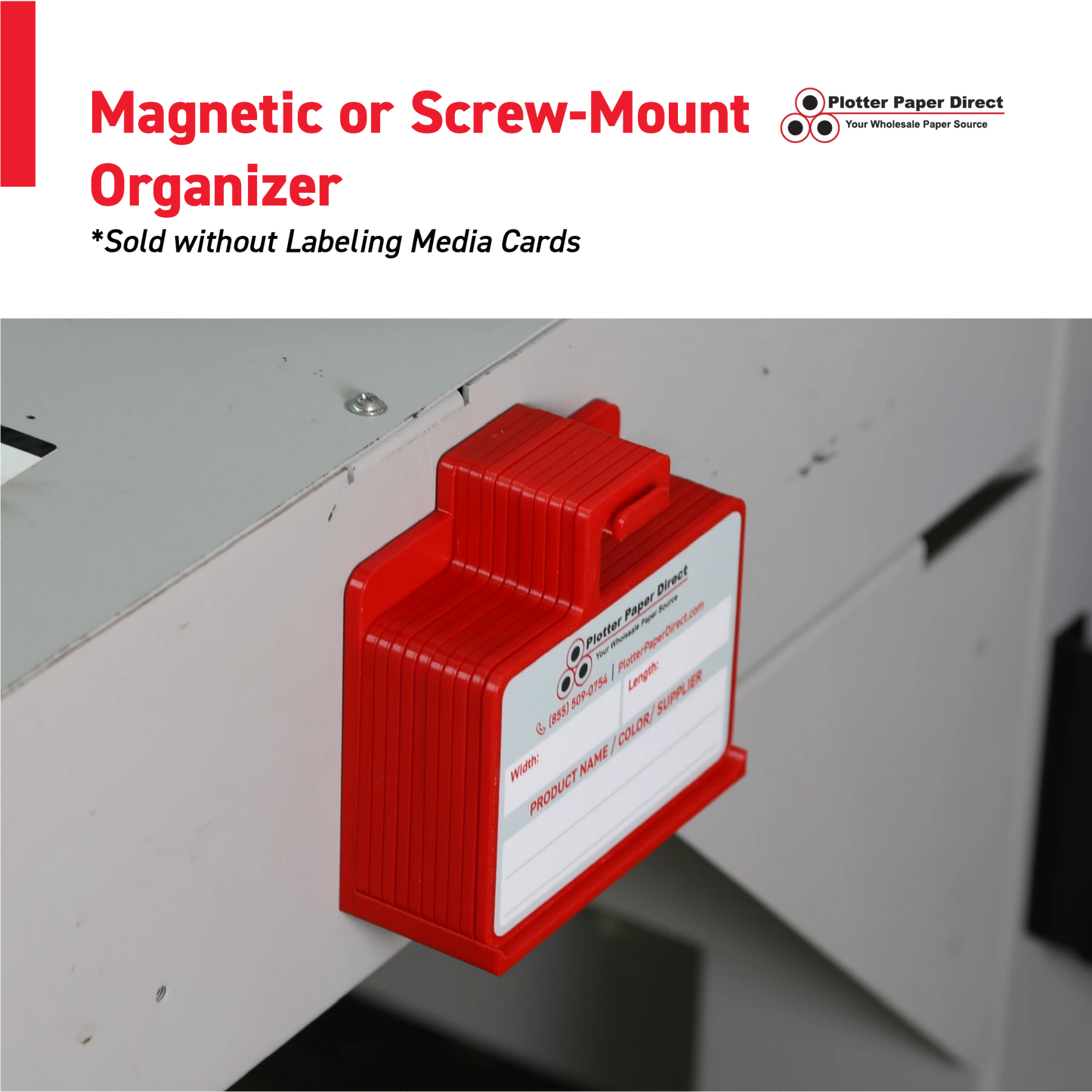 Black MediaCards Hook Organizer, Store up to 10 MediaCards