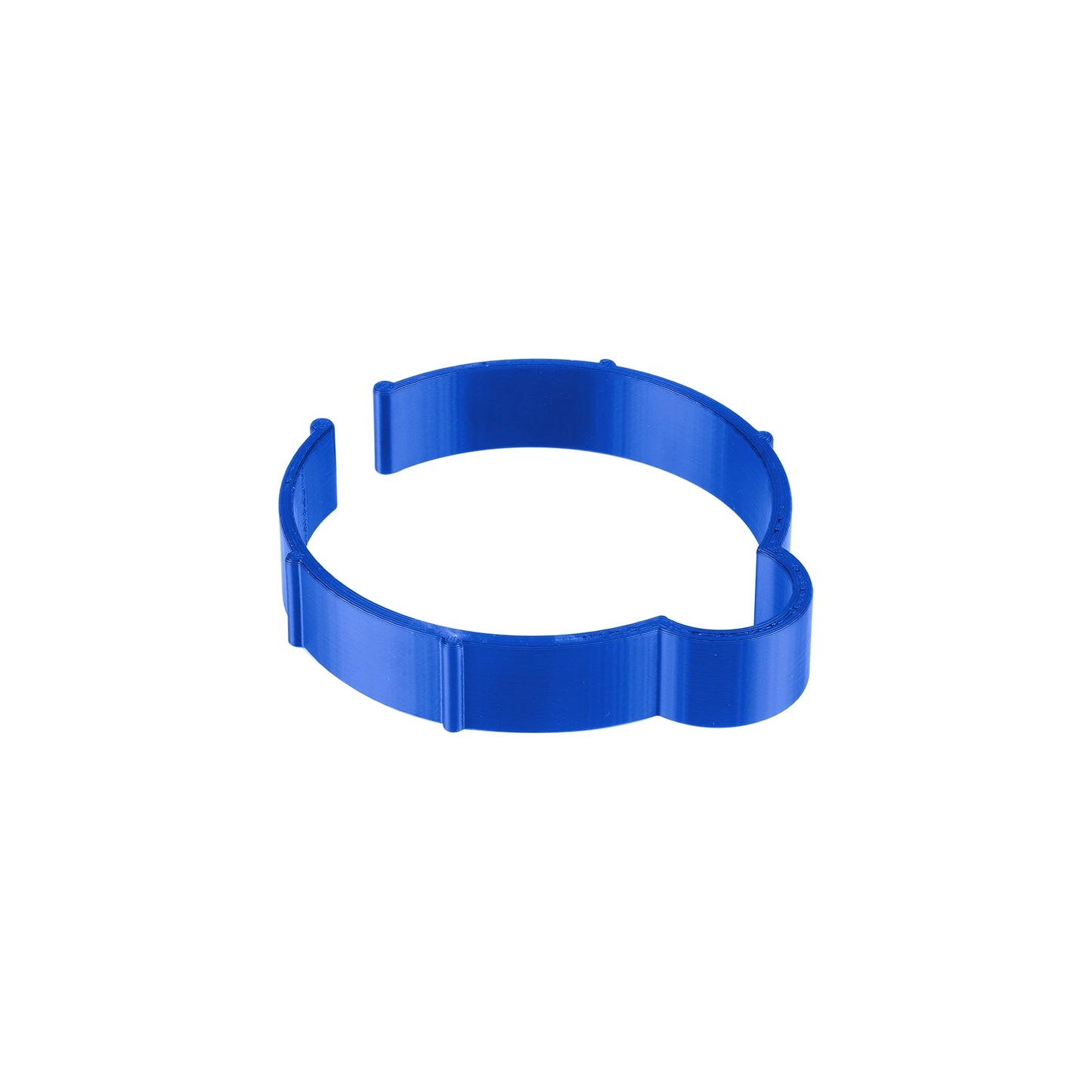 Blue Vinyl Roll Retaining Clips, Quick-Release Plastic Media Holders, No Tape, No Damage, Fits 3" Core, Secures Up to 5" Diameter Rolls