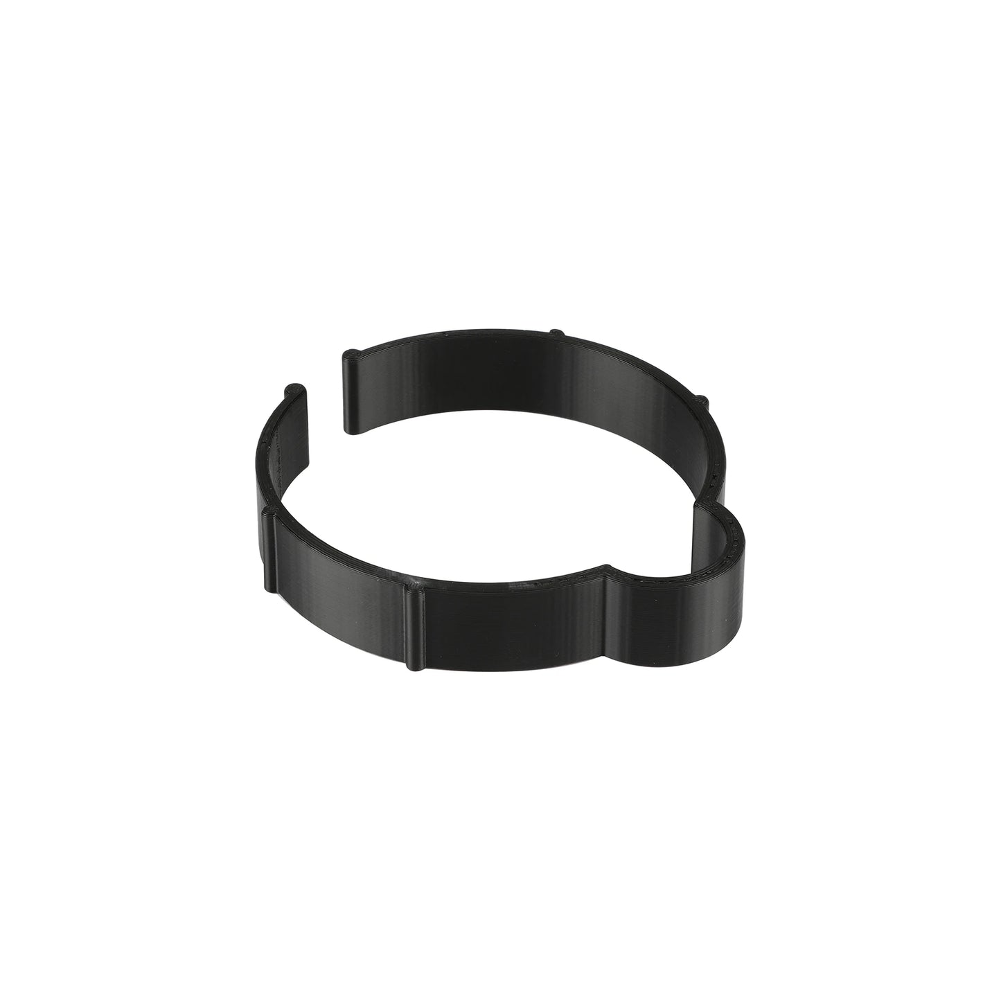 Black Vinyl Roll Retaining Clips, Quick-Release Plastic Media Holders, No Tape, No Damage, Fits 3" Core, Secures Up to 5" Diameter Rolls