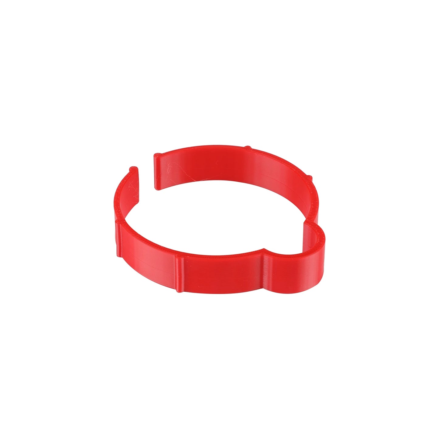 Red Vinyl Roll Retaining Clips, Quick-Release Plastic Media Holders, No Tape, No Damage, Fits 3" Core, Secures Up to 5" Diameter Rolls