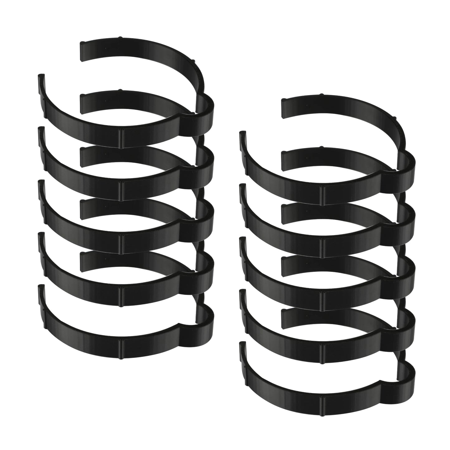 Black Vinyl Roll Retaining Clips, Quick-Release Plastic Media Holders, No Tape, No Damage, Fits 4" Core, Secures Up to 6" Diameter Rolls