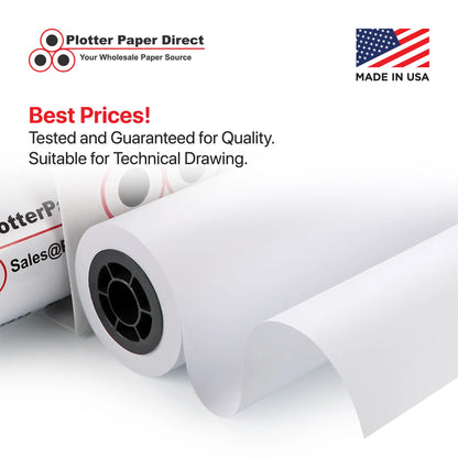 (2) 30'' x 300' Rolls - 18# Translucent Bond - 2'' Core