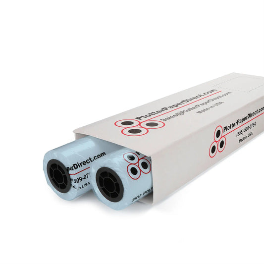 24'' x 150' Rolls - 20 lb Blue Tinted/Colored Bond Plotter Paper on 2'' Core (Pack of 2)