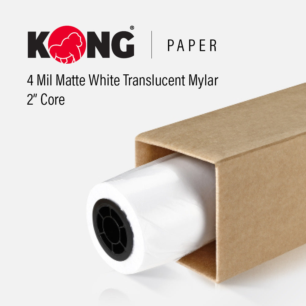 (1) 24'' x 120' Roll - Double Matte Mylar Monochrome
