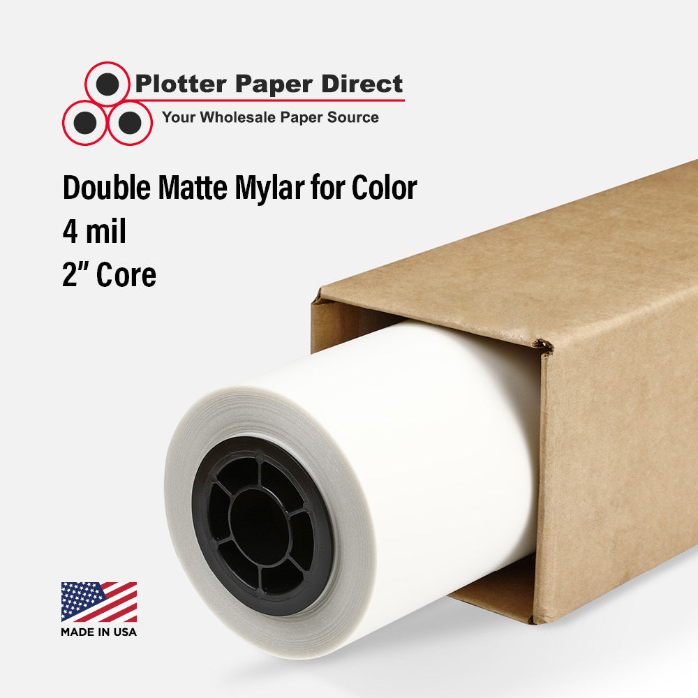 (1) 24'' x 125' Roll - Double Matte Mylar for Color