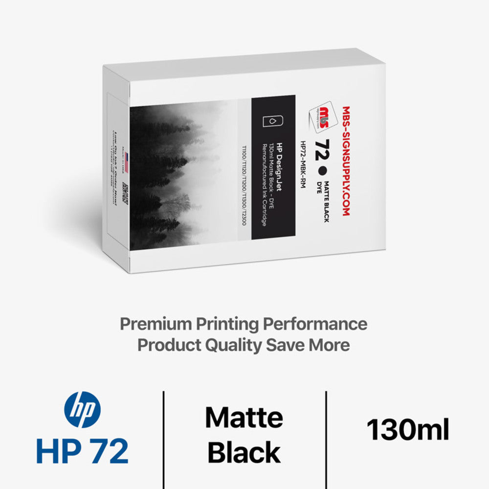 Matte Black Ink Cartridge - DesignJet T1100/T1120/T1200/T1300/T2300 ...