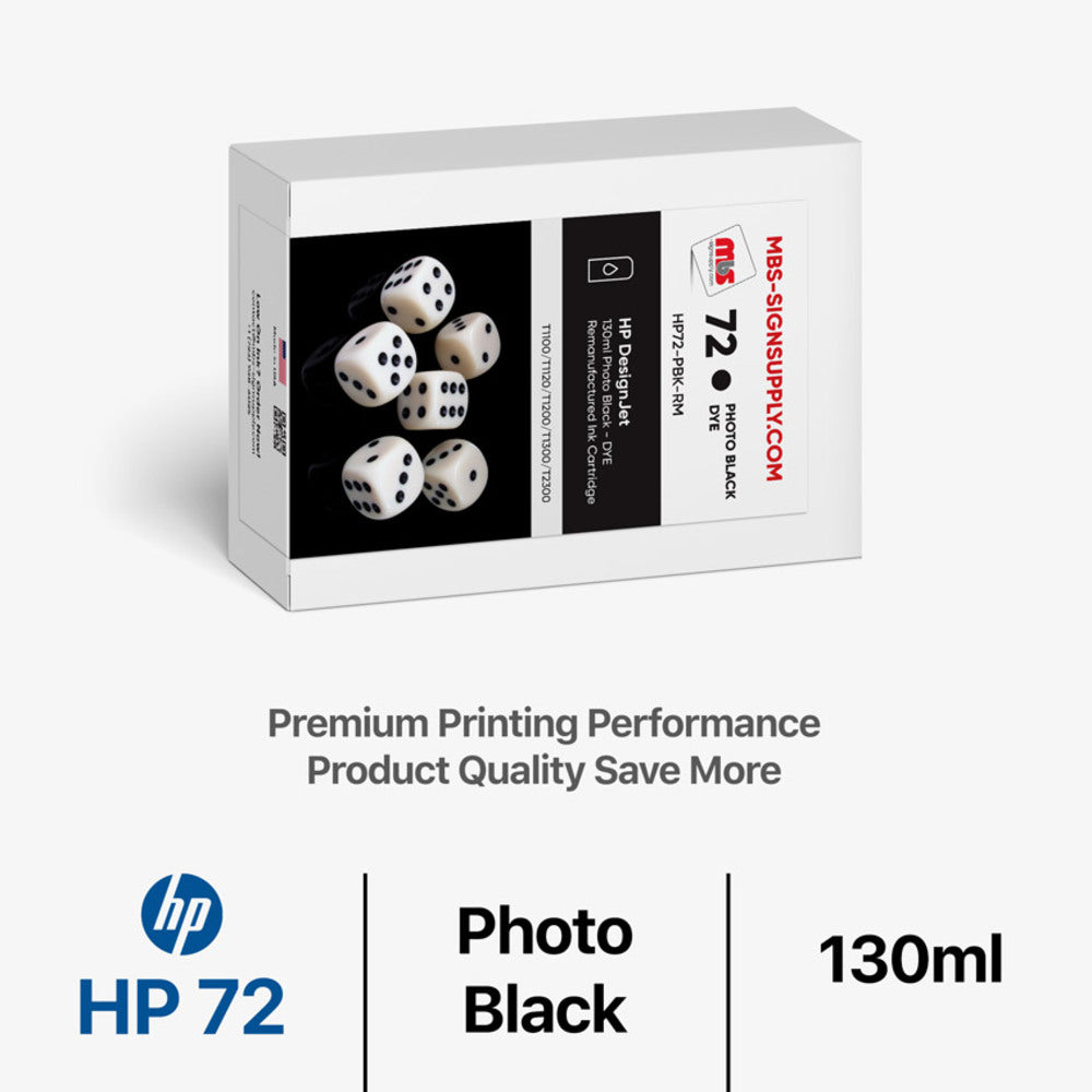 Photo Black Ink Cartridge - Designjet T1100/T1120/T1200/T1300/T2300