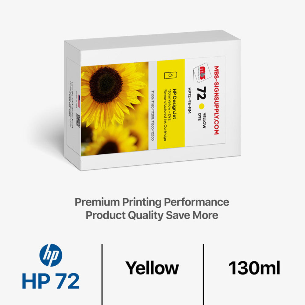 Yellow Ink Cartridge - Designjet T1100/T1120/T1200/T1300/T2300