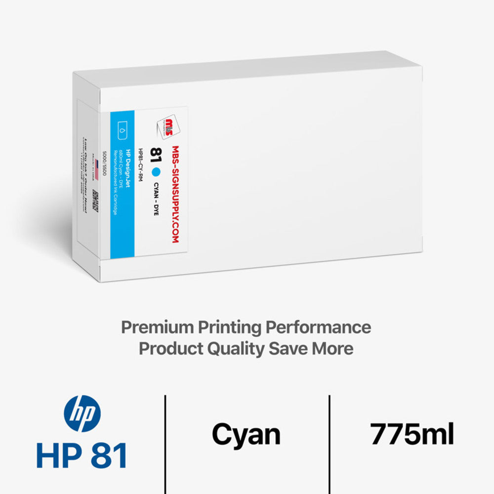 Cyan Ink Cartridge - DesignJet 5000/5500 Dye