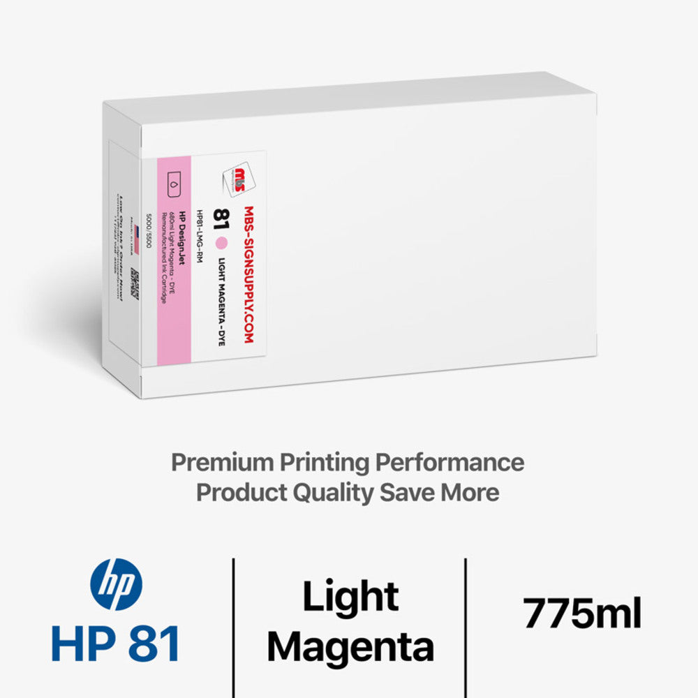 Light Magenta Ink Cartridge - Designjet 5000/5500 Dye