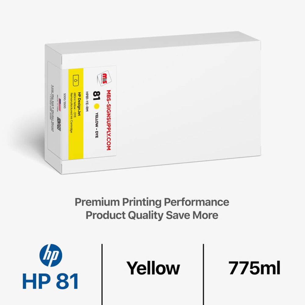 Yellow Ink Cartridge - DesignJet 5000/5500 Dye