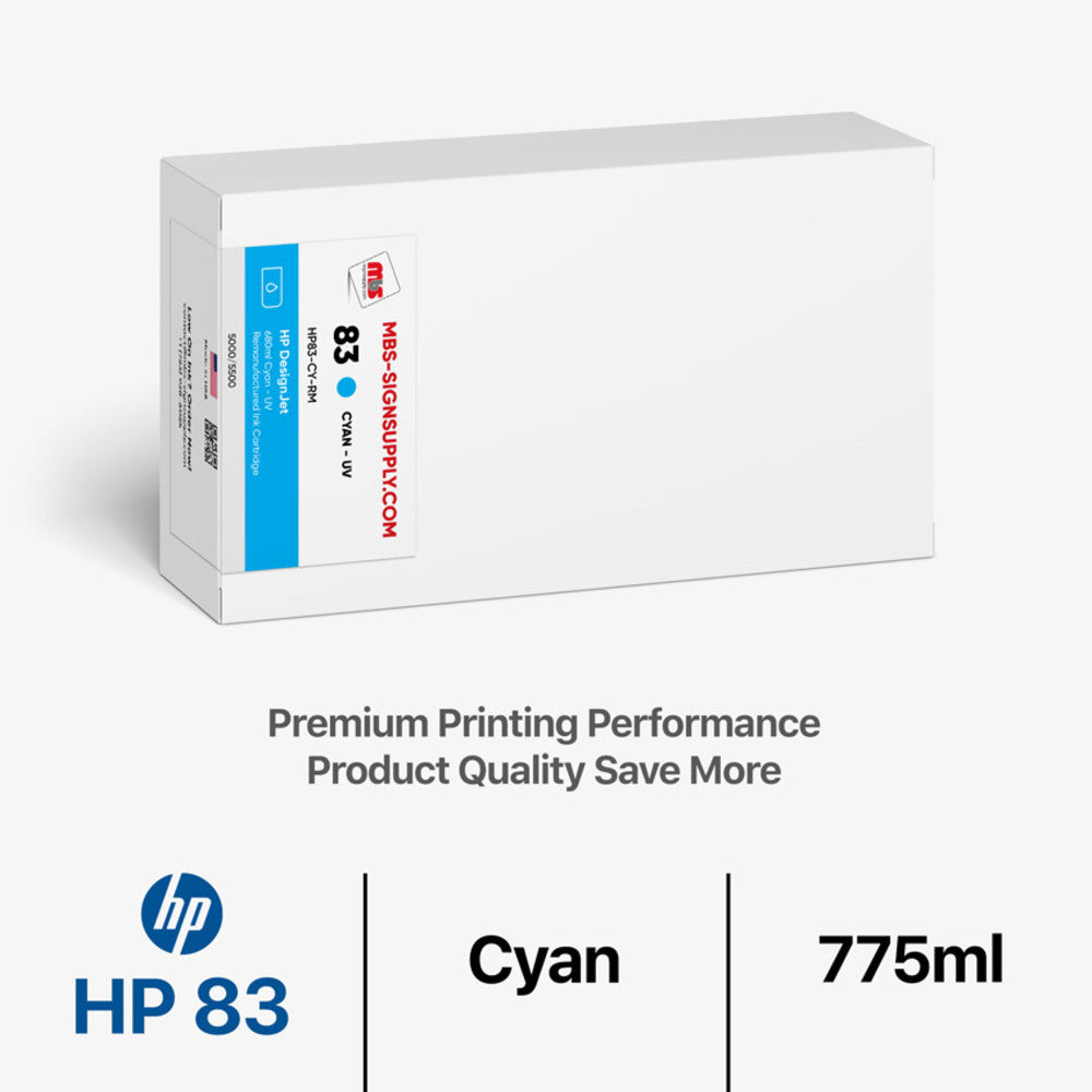 Cyan Ink Cartridge - Designjet 5000/5500 UV