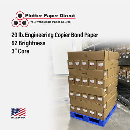 11'' x 500' Rolls - 20# Engineering Bond - 3'' Core (Pallet of 42)