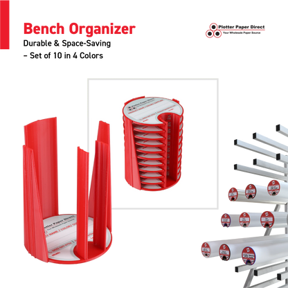 2" Core Rewritable Red Lid for Media Rolls