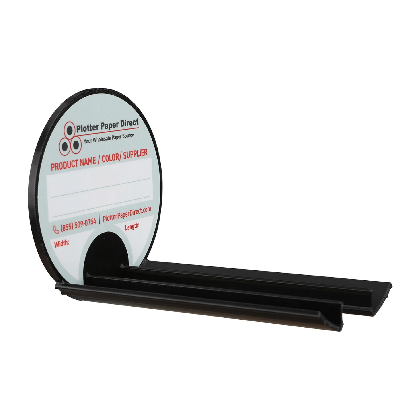 Black Magnetic Wall Organizer for 2" & 3" Core Media Roll Lids – Space-Saving Storage for Print Shops, Vinyl Roll Accessories, Durable & Easy to Mount