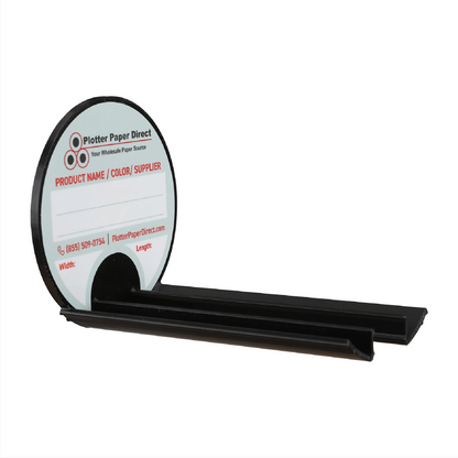 Black Magnetic Wall Organizer for 2" & 3" Core Media Roll Lids – Space-Saving Storage for Print Shops, Vinyl Roll Accessories, Durable & Easy to Mount