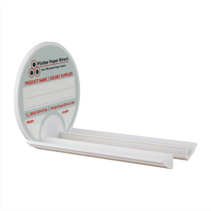 White Magnetic Wall Organizer for 2" & 3" Core Media Roll Lids – Space-Saving Storage for Print Shops, Vinyl Roll Accessories, Durable & Easy to Mount
