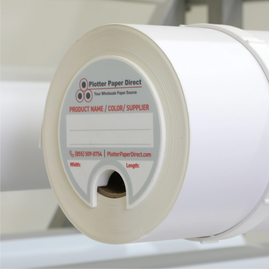 3" Core Rewritable White Lid for Media Rolls