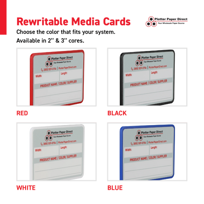 Blue Magnetic MediaCards Organizer, Store up to 10 MediaCards for 3" Core