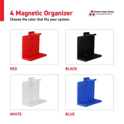 Blue MediaCards Hook for Vinyl Roll Storage – Writable Labeling Cards for Vinyl Roll Clips – Double-Sided Design with Fields for Size, Color, Supplier & More