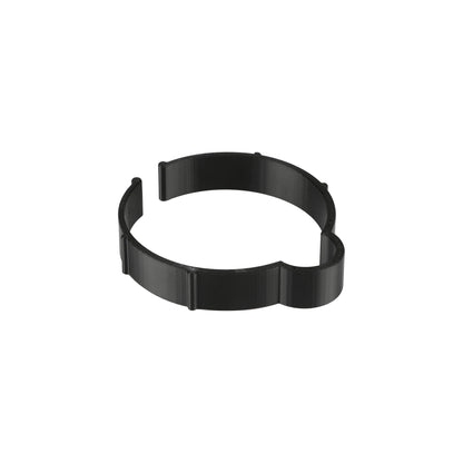 Black Vinyl Roll Retaining Clips, Quick-Release Plastic Media Holders, No Tape, No Damage, Fits 3" Core, Secures Up to 5" Diameter Rolls