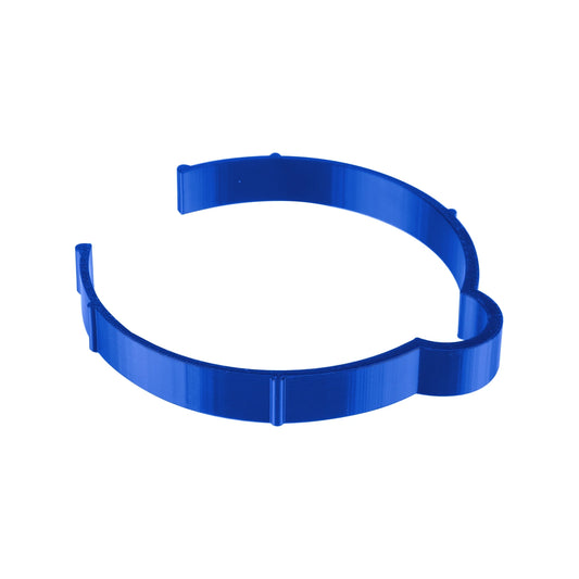 Blue Vinyl Roll Retaining Clips, Quick-Release Plastic Media Holders, No Tape, No Damage, Fits 4" Core, Secures Up to 6" Diameter Rolls