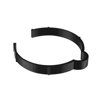 Black Vinyl Roll Retaining Clips, Quick-Release Plastic Media Holders, No Tape, No Damage, Fits 4" Core, Secures Up to 6" Diameter Rolls