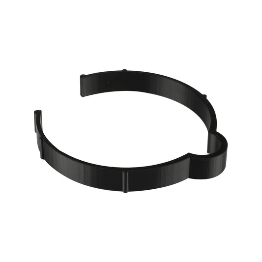 Black Vinyl Roll Retaining Clips, Quick-Release Plastic Media Holders, No Tape, No Damage, Fits 4" Core, Secures Up to 6" Diameter Rolls