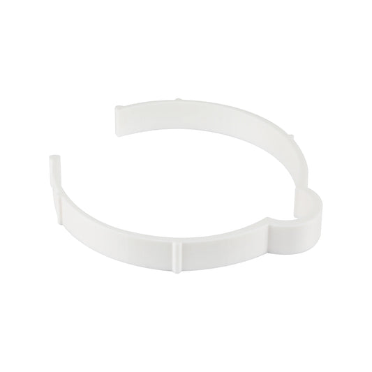 White Vinyl Roll Retaining Clips, Quick-Release Plastic Media Holders, No Tape, No Damage, Fits 4" Core, Secures Up to 6" Diameter Rolls