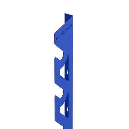 2-Pack Wall Mounted Vinyl Roll Storage Racks – Blue Aluminum with Black ABS Swivel Arms, Holds 10 Rolls Total, Space-Saving Organizer for Print Shops, Studios & Craft Rooms