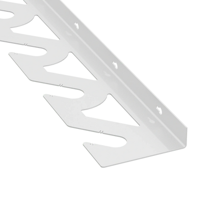 White Aluminum Wall Mounted Vinyl Roll Storage Rack with White V-Bracket ABS Plastic Swivel Arm – Holds 5 Vinyl Rolls, Space-Saving Organizer for Studios & Print Shops